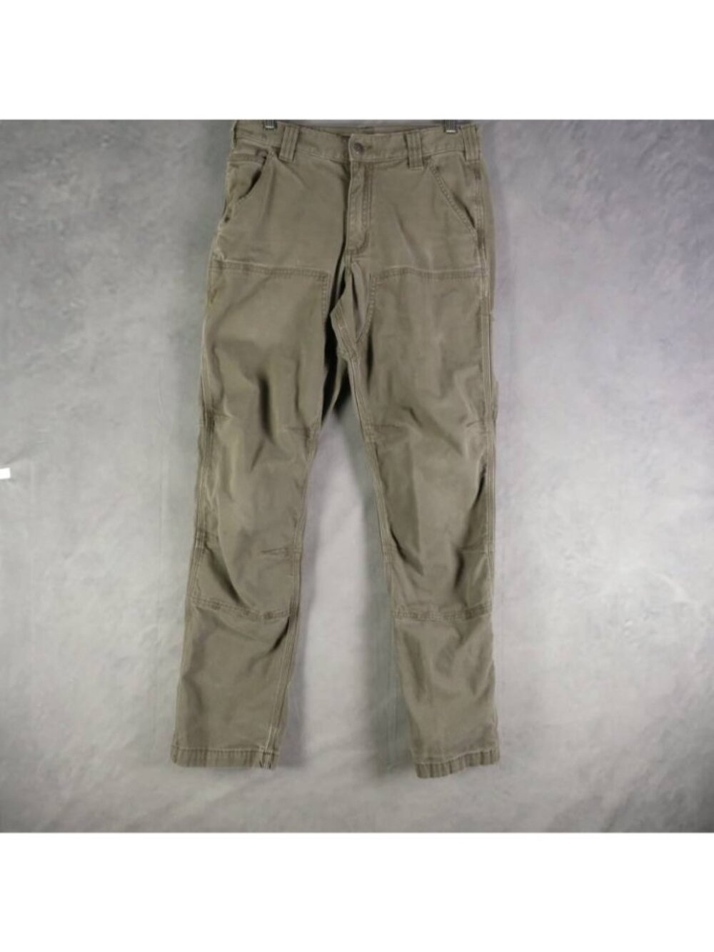 Carhartt Pants Mens 30x31 Olive Green Double Front Utility Rugged Flex
